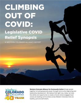 CLIMBING out of COVID: Legislative COVID Relief Synopsis