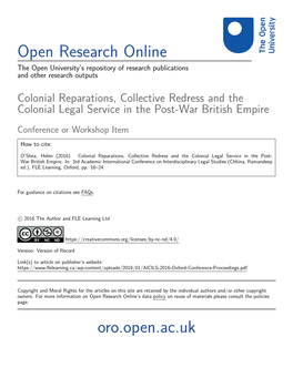 Open Research Online Oro.Open.Ac.Uk