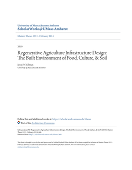 The Built Environment of Food, Culture, & Soil