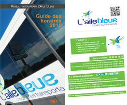 Guide Des Horaires 2015