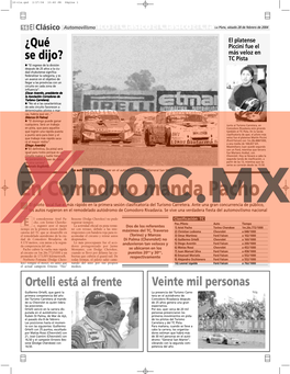 En Comodoro Manda Pacho El Piloto Local Fue El Más Rápido En La Primera Sesión Clasificatoria Del Turismo Carretera