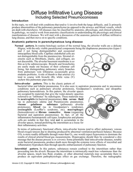 Diffuse Infiltrative Lung Disease