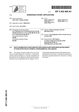 Hedychium Extract and Compositions Thereof And