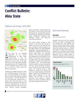 Conflict Bulletin: Abia State