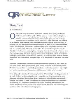 Drug Test Page 1 of 12
