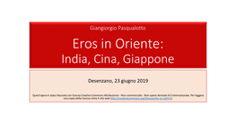 Eros in Oriente: India, Cina, Giappone