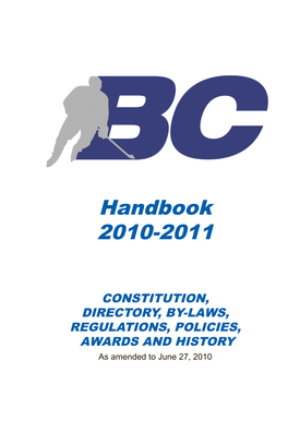 Handbook 2010-2011