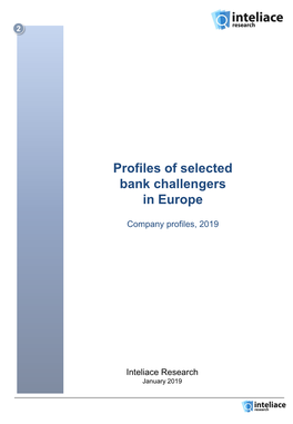 Profiles of Selected Bank Challengers in Europe