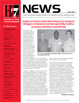 April 2009 Newsletter