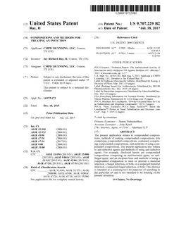 (12) United States Patent (10) Patent No.: US 9,707,229 B2 Ray, II (45) Date of Patent: *Jul.18, 2017