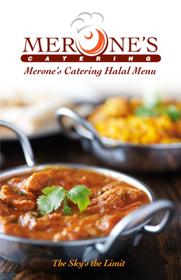 Merone's Catering Halal Menu