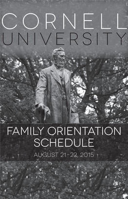New Students Are Required to Attend New Student Orientation in August from Friday, August 21, Through Tuesday, August 25