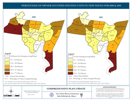 Percentage of Owner Occupied Housing Units in New Haven for 2000 & 2010