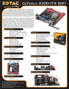 Processor Support Specifications Memory Support Dimensions