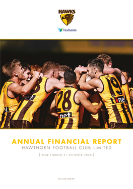 Annual Financial Report Hawthorn Football Club Limited