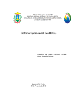 Sistema Operacional Be (Beos)