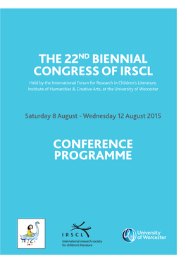 The 22Nd Biennial Congress of Irscl