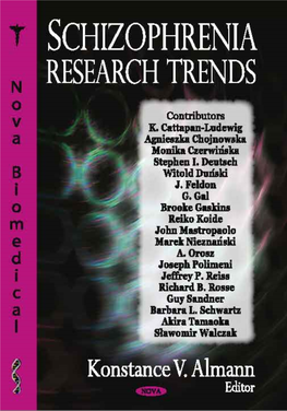 Schizophrenia Research Trends