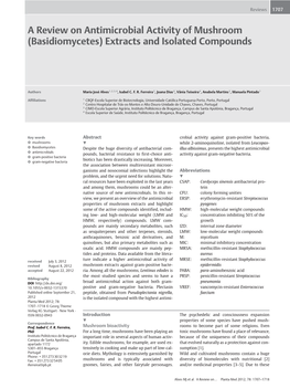 A Review on Antimicrobial Activity of Mushroom (Basidiomycetes) Extracts and Isolated Compounds