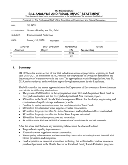 Bill Analysis and Fiscal Impact Statement