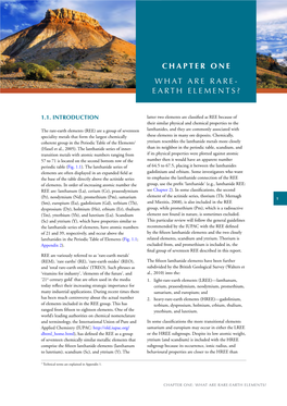 THE MAJOR RARE-EARTH-ELEMENT DEPOSITS of AUSTRALIA: GEOLOGICAL SETTING, EXPLORATION, and RESOURCES Figure 1.1