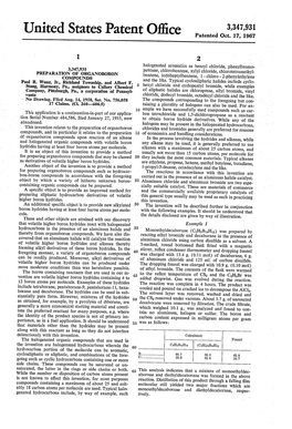 United States Patent Office Patented Oct