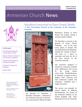 Armenian Church News