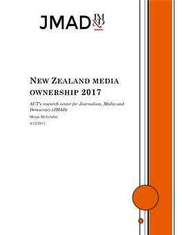 New Zealand Media Ownership 2017