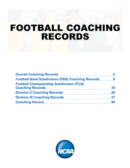 Football Coaching Records