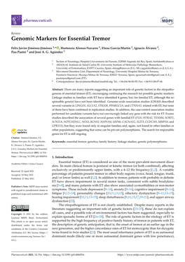 Genomic Markers for Essential Tremor