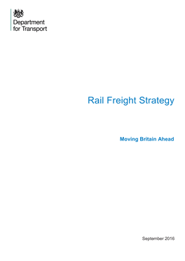 Rail Freight Strategy