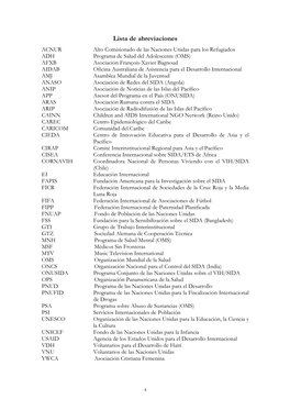 Lista De Abreviaciones