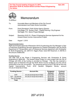 A16 Resolution 55-R-18, Howard Street Corridor Phase II Engineering for Action