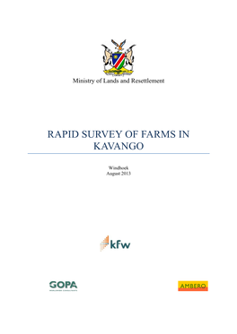 Rapid Survey of Farms in Kavango