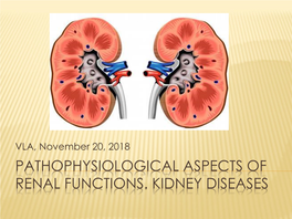 PATHOPHYSIOLOGICAL ASPECTS of RENAL FUNCTIONS. KIDNEY DISEASES Filtration