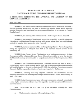 PZC Resolution No. 2013-038