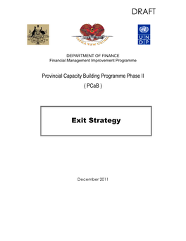 Pcab Exit Strategy Draft