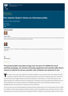 The Islamic State's Views on Homosexuality | the Washington