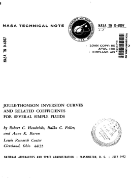 Joule-Thomson Inversion Curves and Related Coefficients for Several Simple Fluids