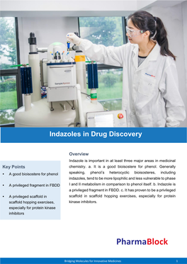 Indazoles in Drug Discovery