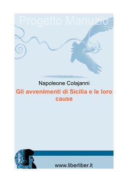 Gli Avvenimenti Di Sicilia E Le Loro Cause