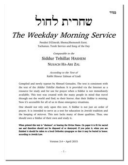 Shaḥarit-Morning-Nusaḥ-Ha-Ari-Ḥabad.Pdf