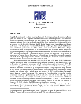 Bangladesh Continues to Confront Major Challenges to Fostering a Culture of Democracy, Human Rights, and the Rule of Law
