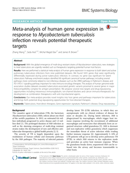 Meta-Analysis of Human Gene Expression in Response To