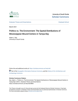 The Spatial Distributions of Mississippian Mound Centers in Tampa Bay