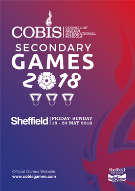 COBIS Secondary Games Sheffield 2017