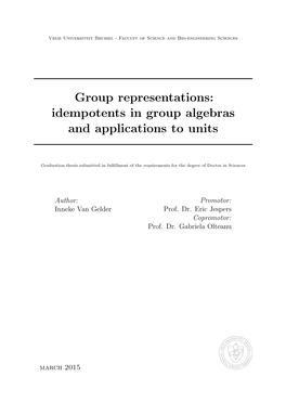 Idempotents in Group Algebras and Applications to Units