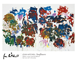 JOAN MITCHELL, Sunflowers