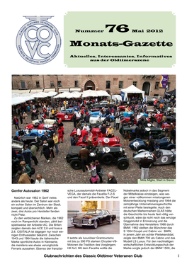 Monats-Gazette