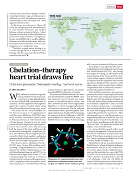 Chelation-Therapy Heart Trial Draws Fire